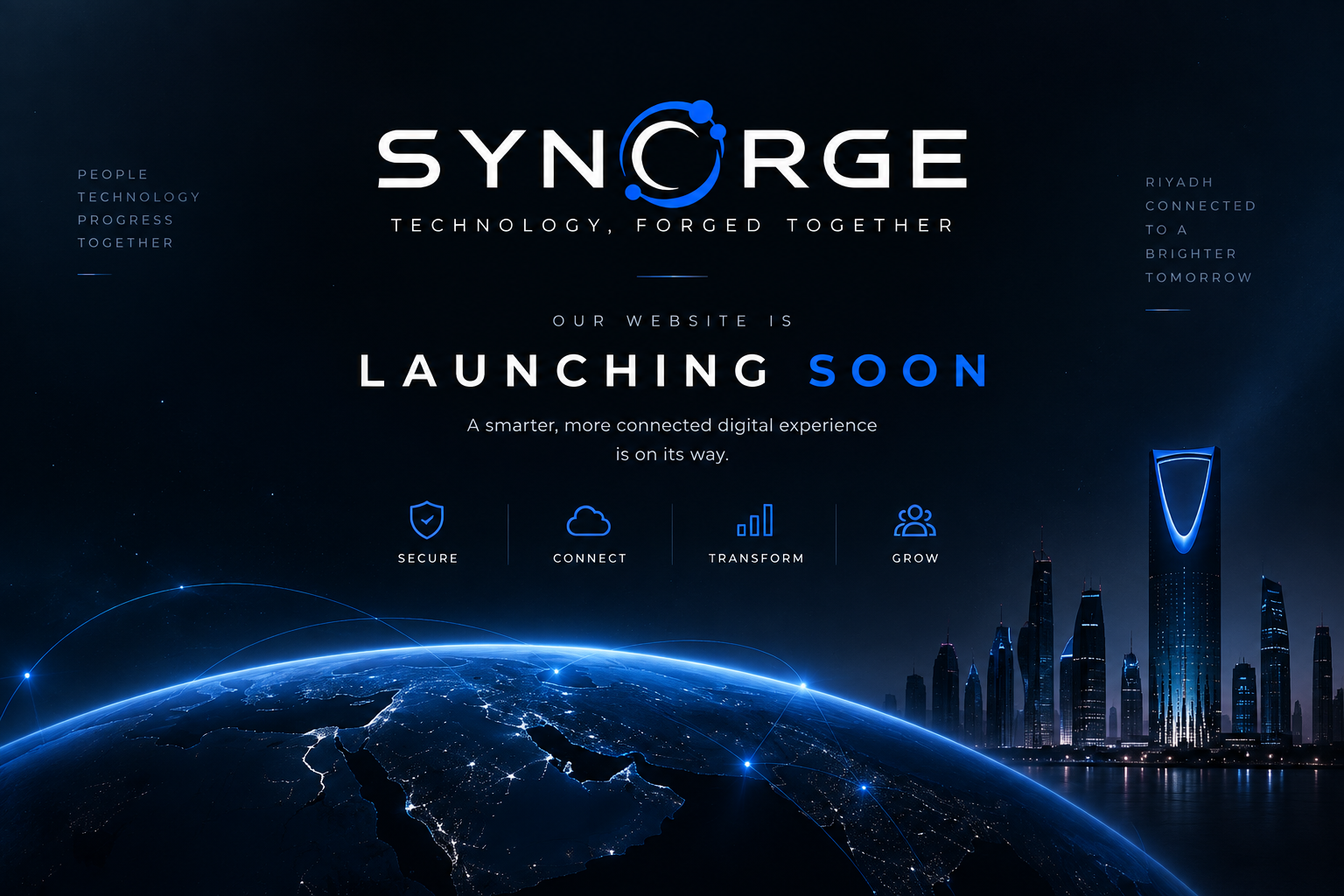Synorge - Technology, Forged Together - Website Launching Soon